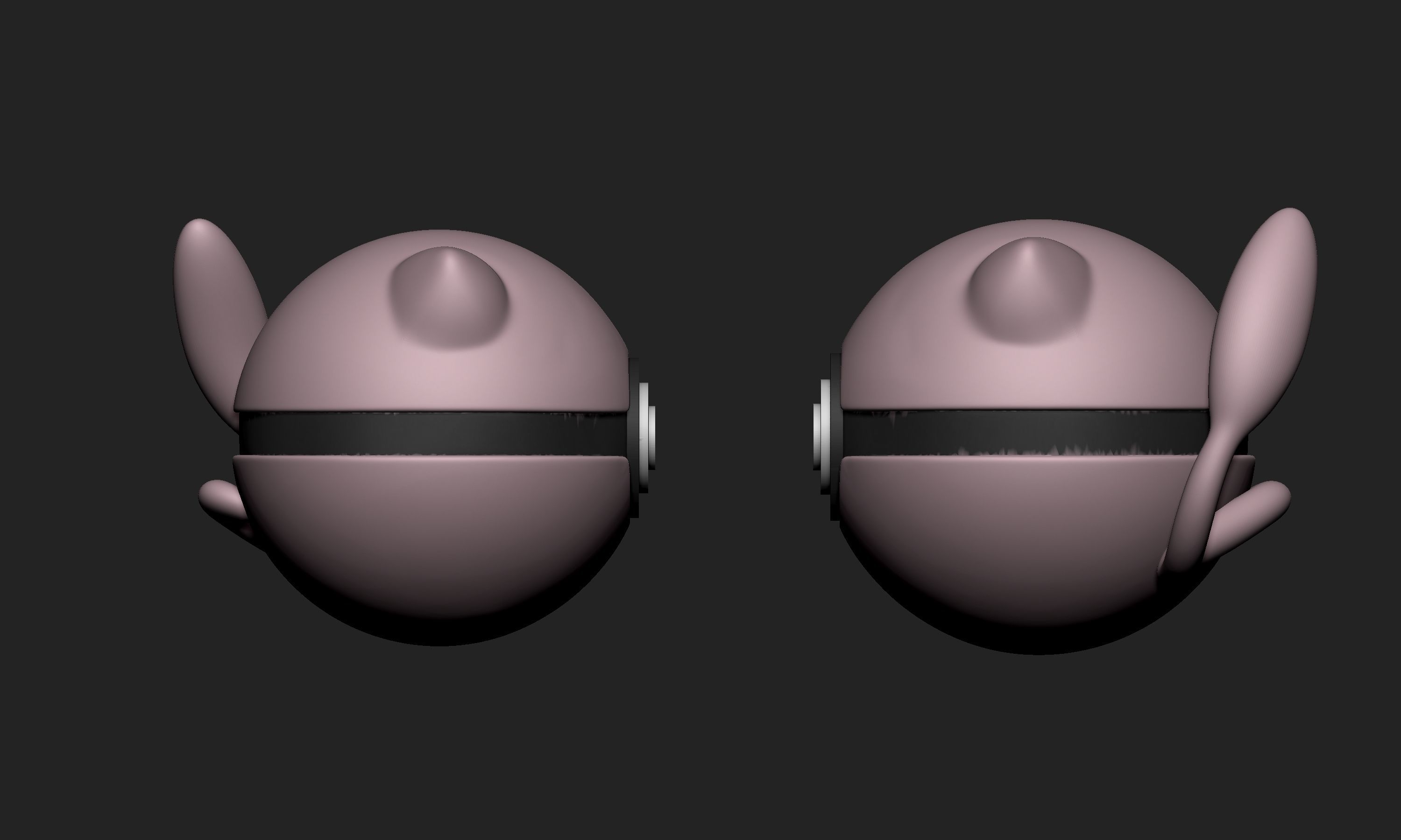 Pokemon Mew Pokeball  3D print model_2