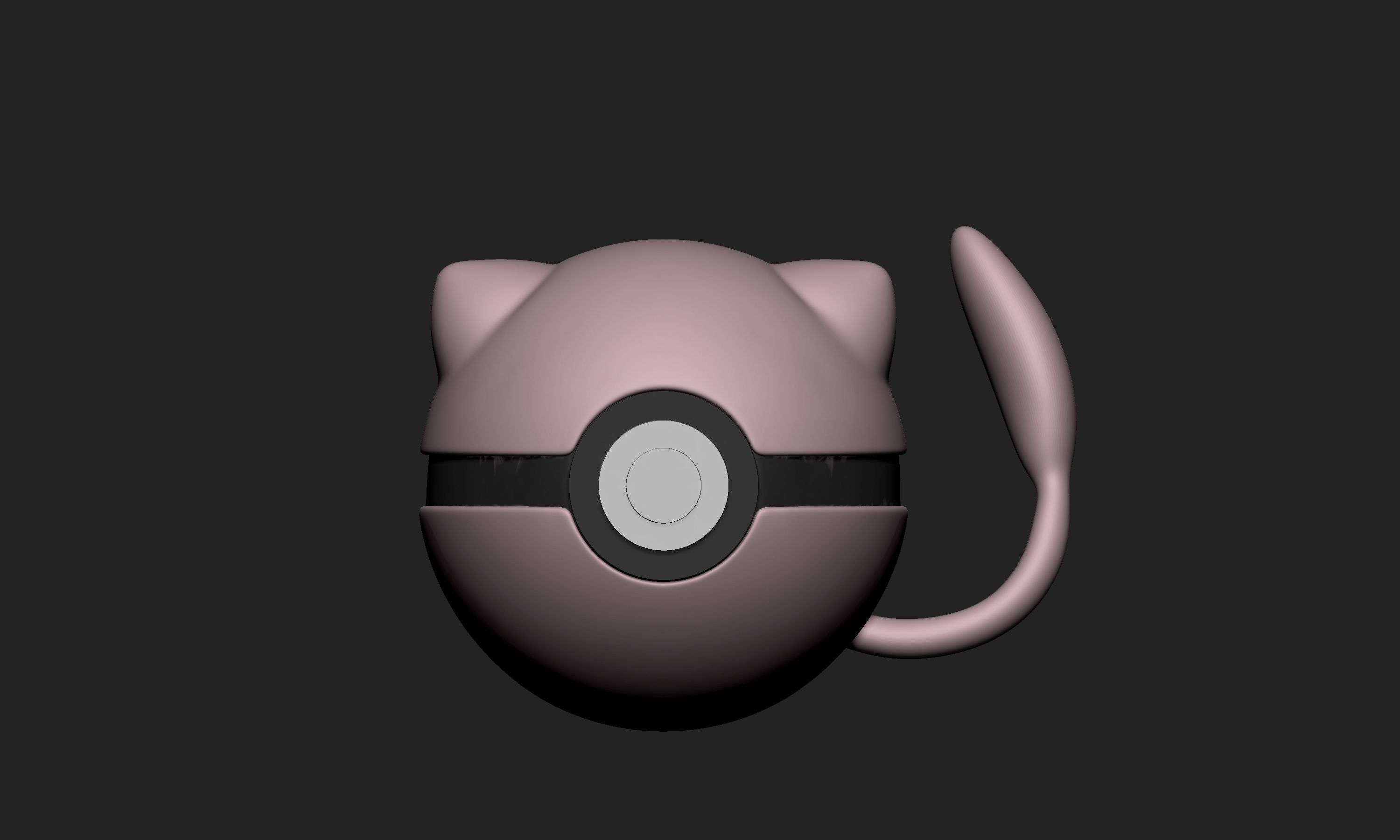Pokemon Mew Pokeball  3D print model_1