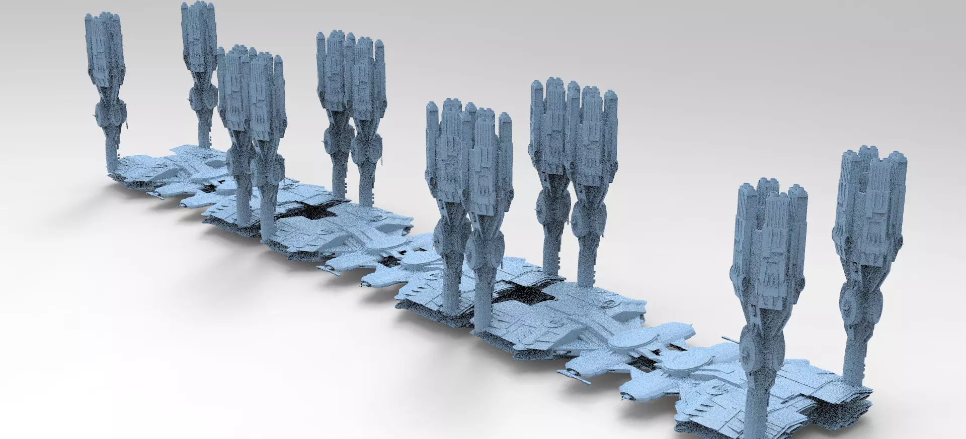  Elven Sci-Fi Dome Bridge 3D model_0