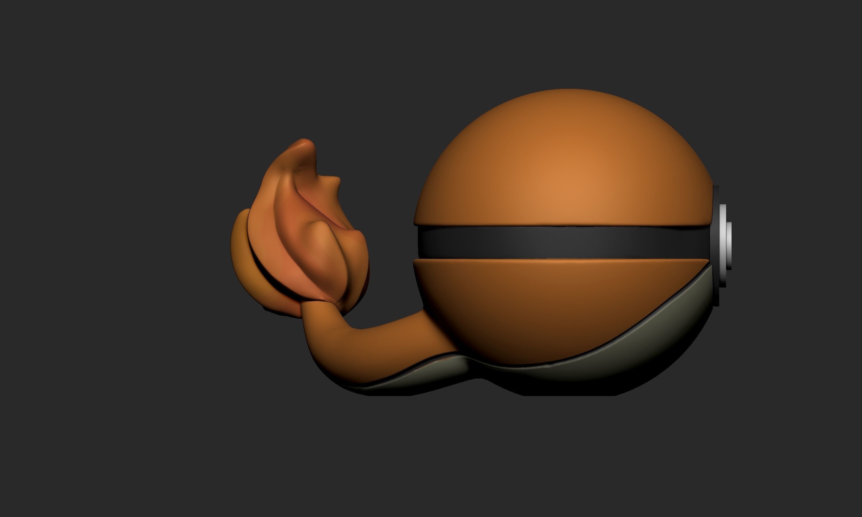 Pokemon Charmander Pokeball Free 3D print model_6