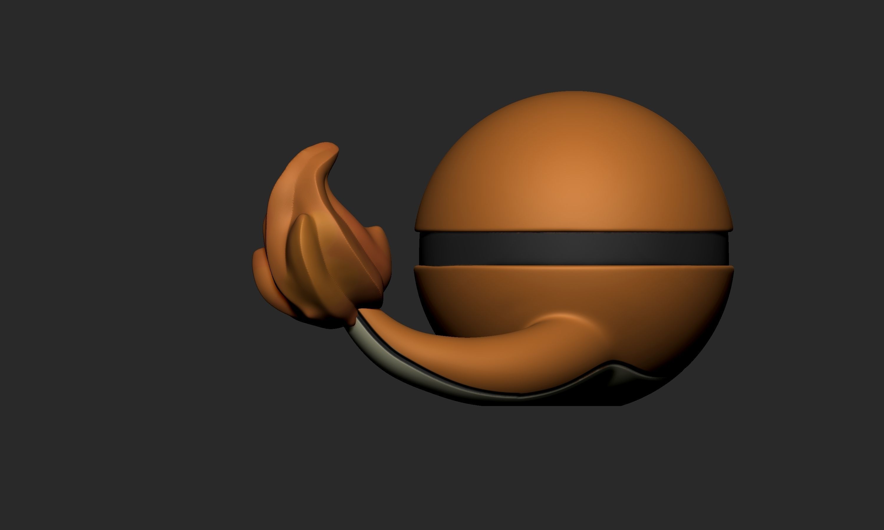 Pokemon Charmander Pokeball Free 3D print model_4