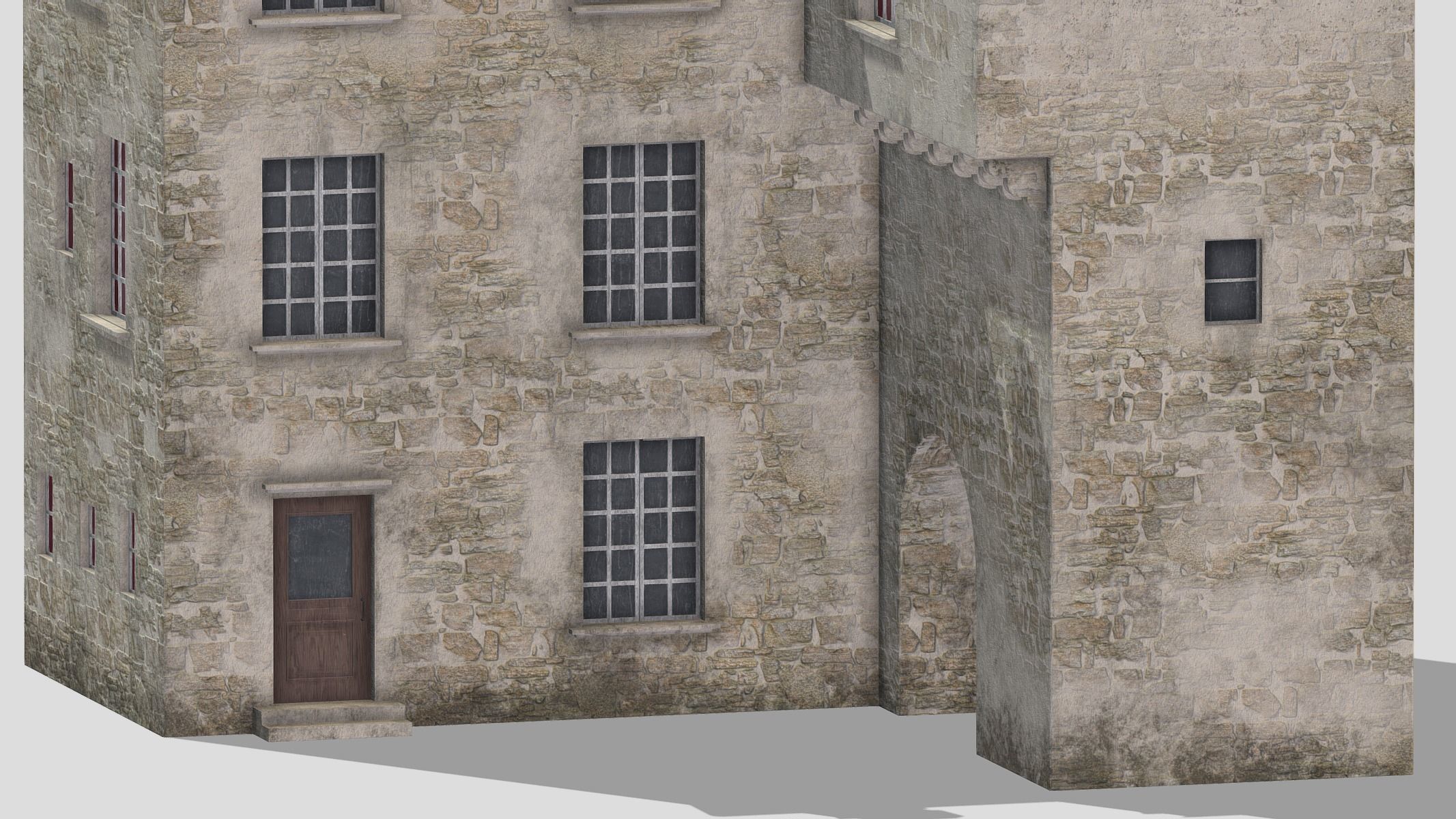 Castle Medieval Middle Ages 06 Low Poly PBR Realistic Low-poly 3D model_5