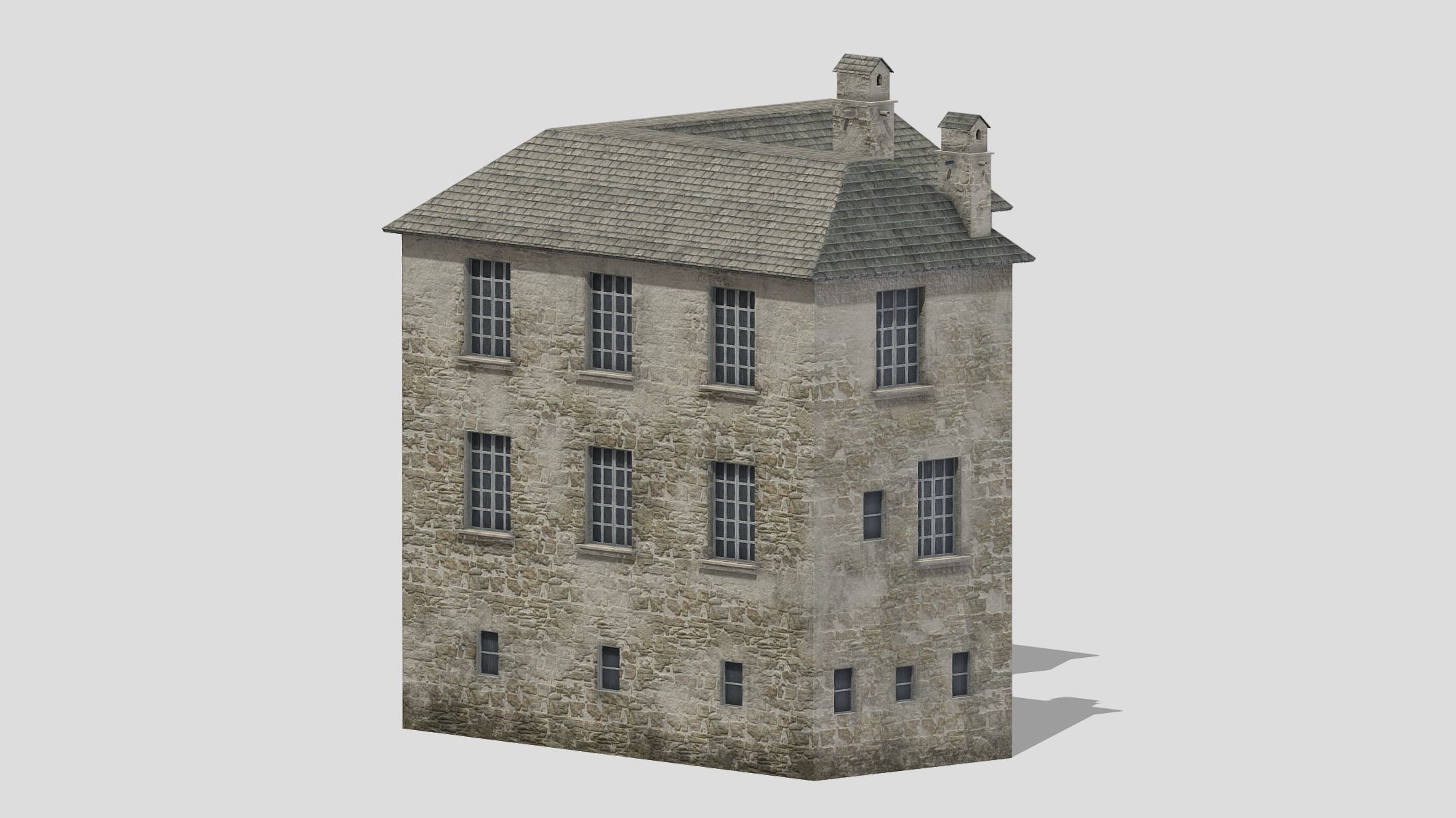 Castle Medieval Middle Ages 06 Low Poly PBR Realistic Low-poly 3D model_10