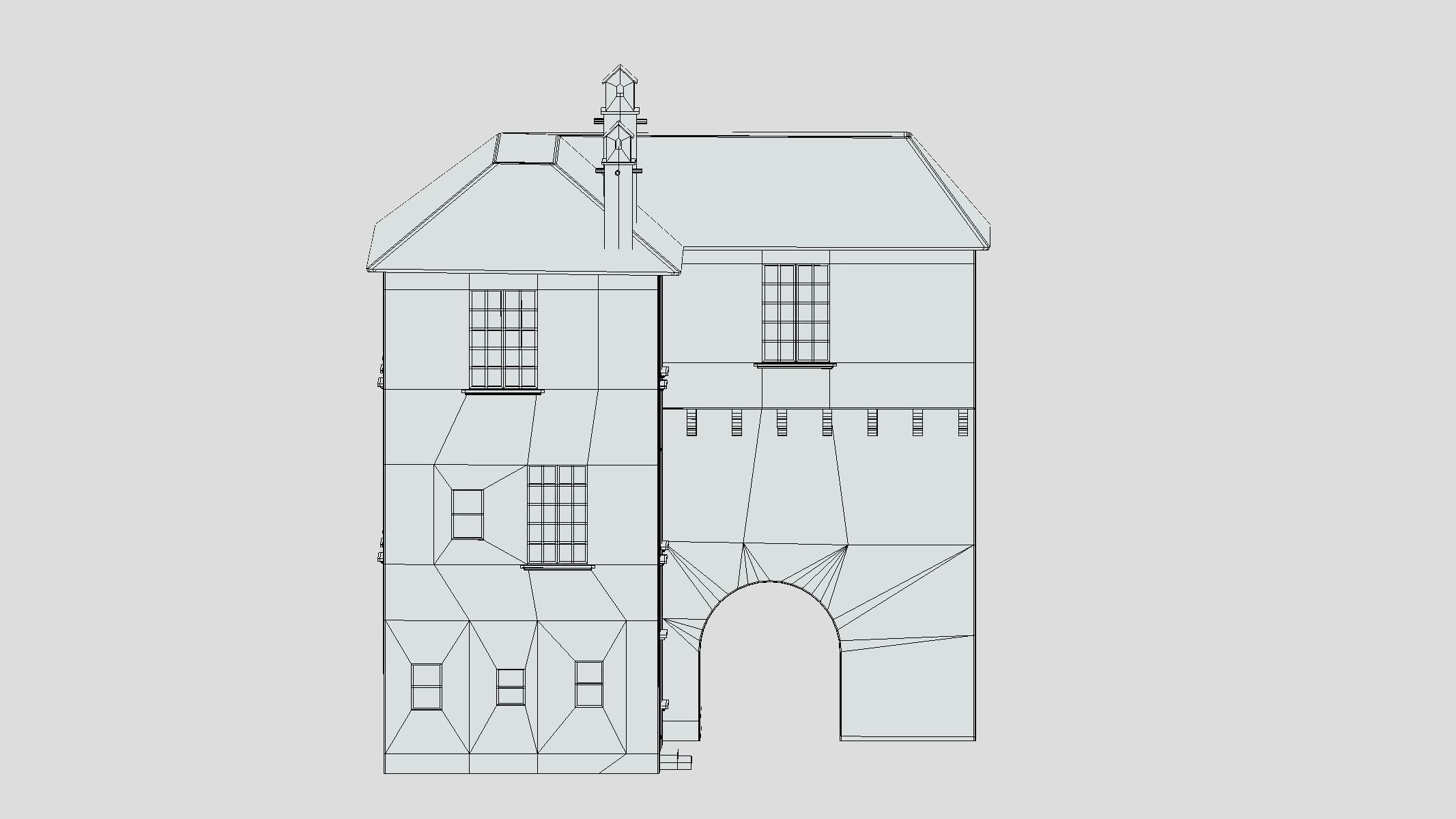 Castle Medieval Middle Ages 06 Low Poly PBR Realistic Low-poly 3D model_9