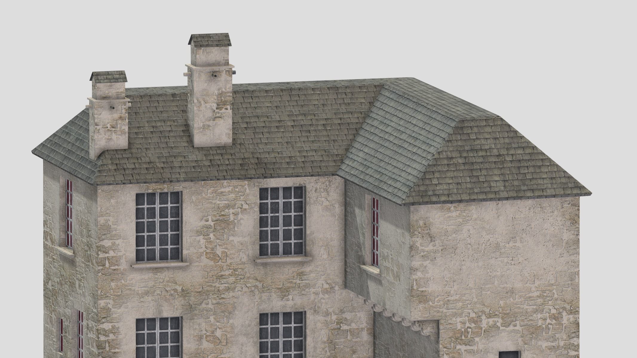 Castle Medieval Middle Ages 06 Low Poly PBR Realistic Low-poly 3D model_4