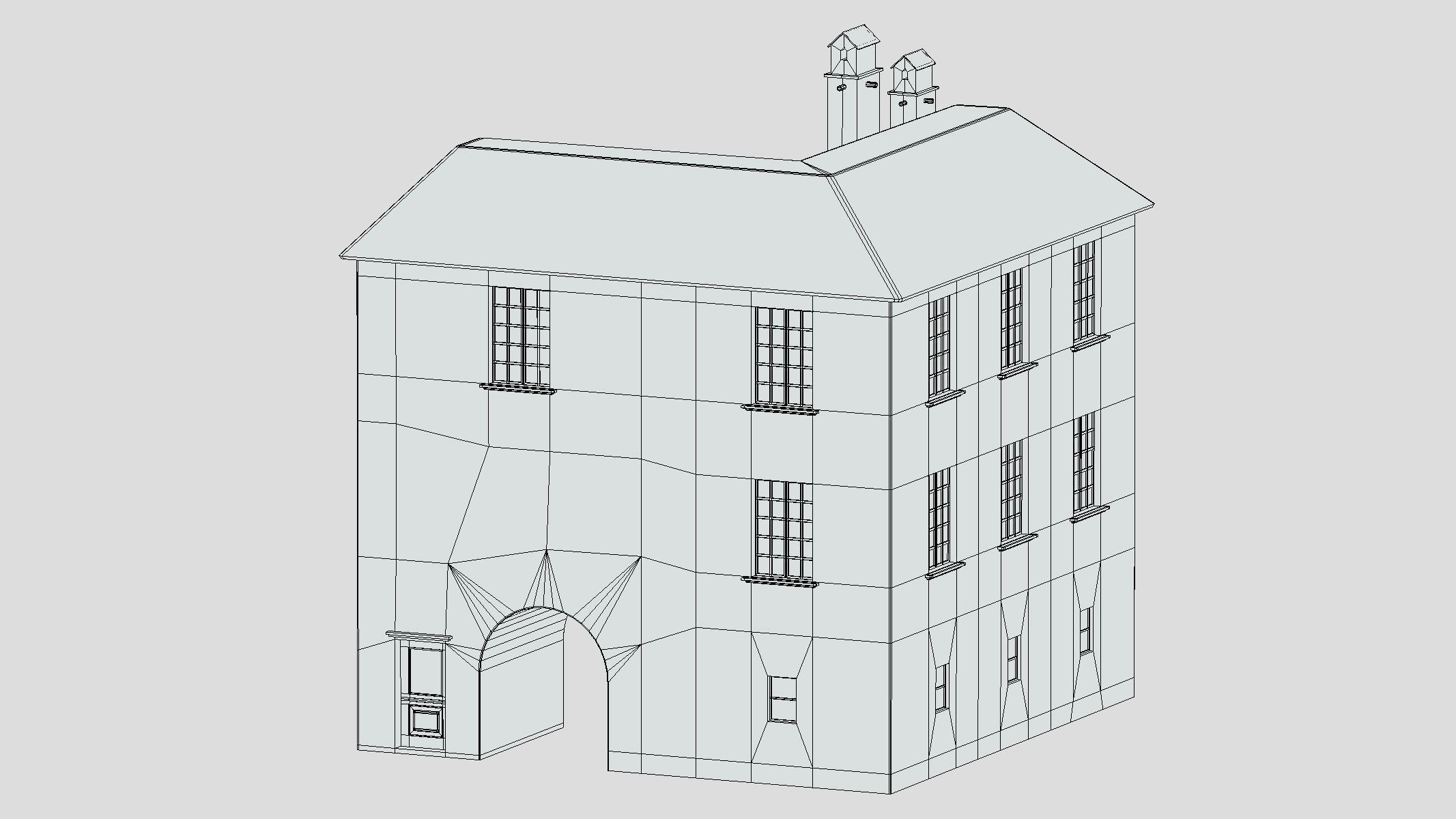 Castle Medieval Middle Ages 06 Low Poly PBR Realistic Low-poly 3D model_13