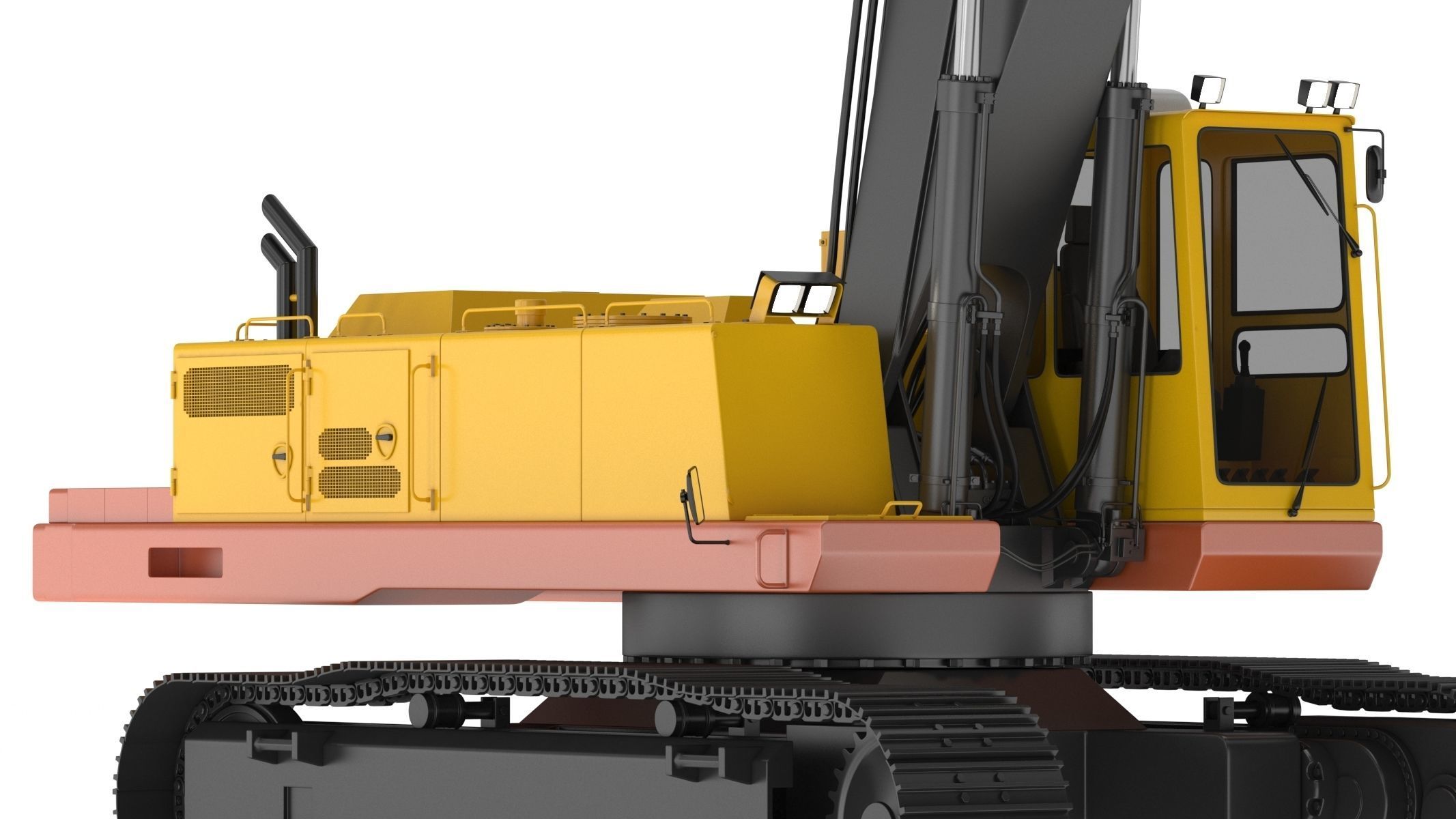  Crawler Excavator Generic 05 3D model_16