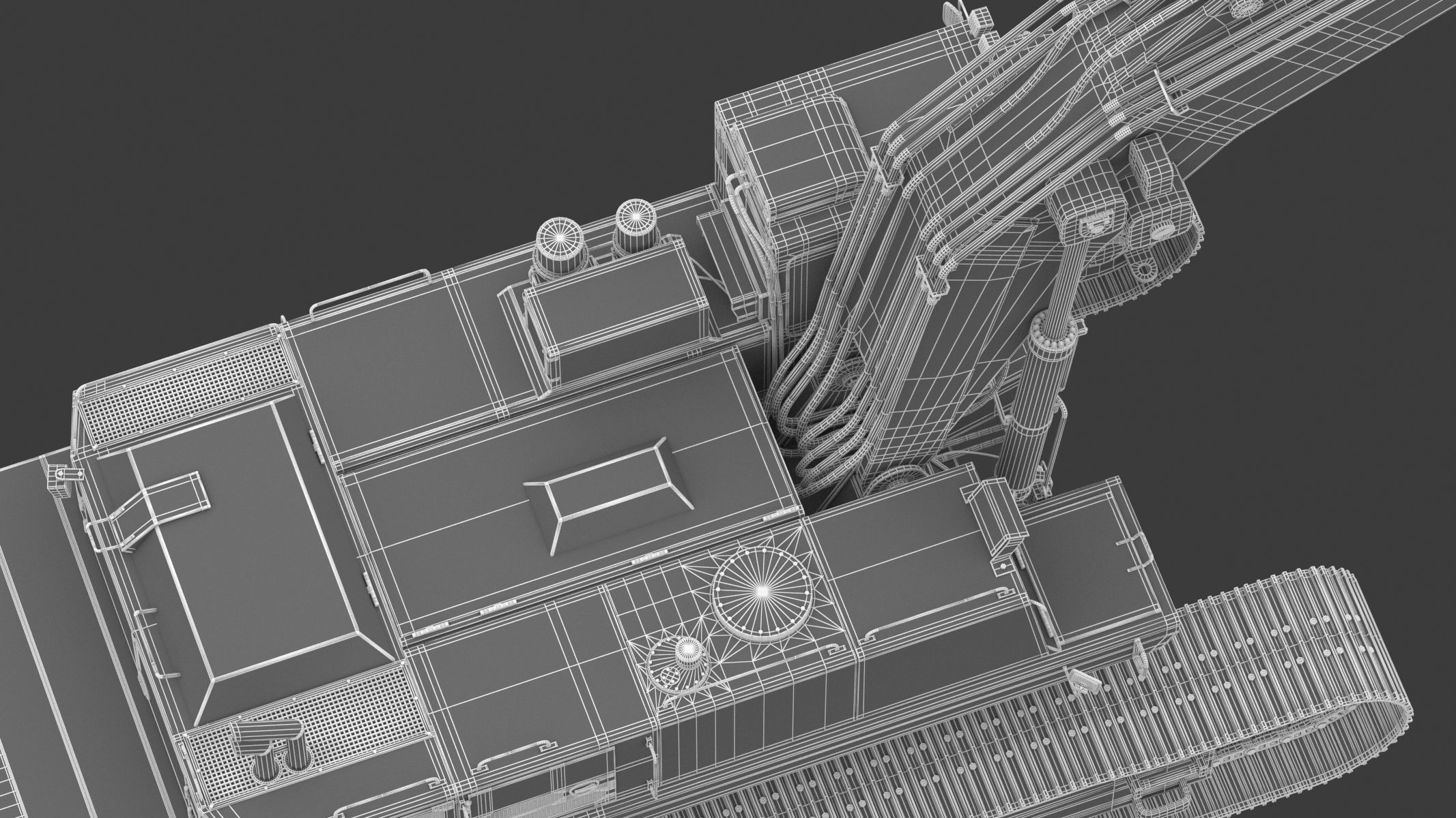  Crawler Excavator Generic 05 3D model_39
