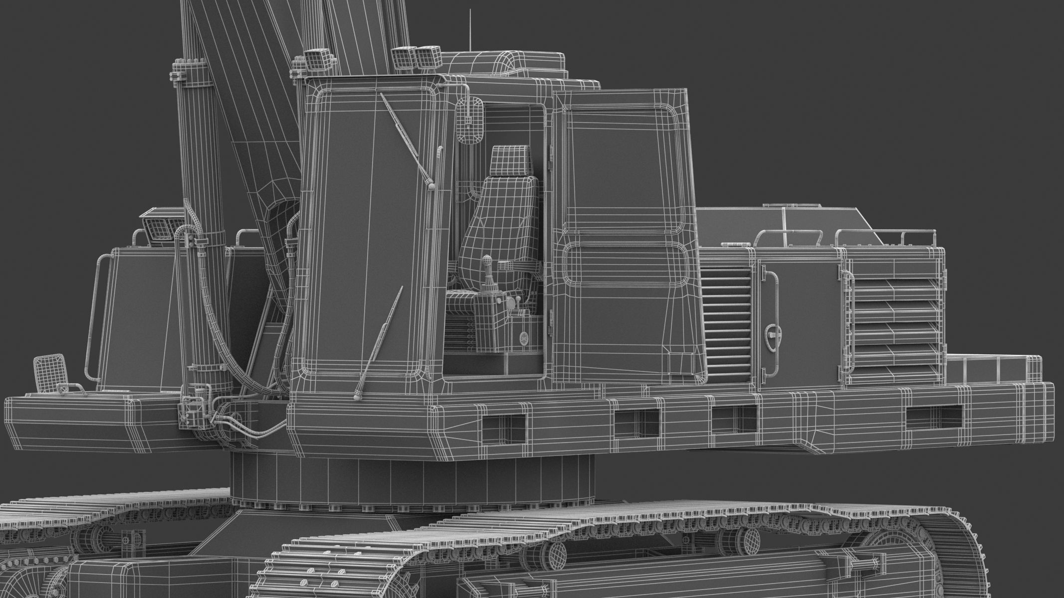  Crawler Excavator Generic 05 3D model_41
