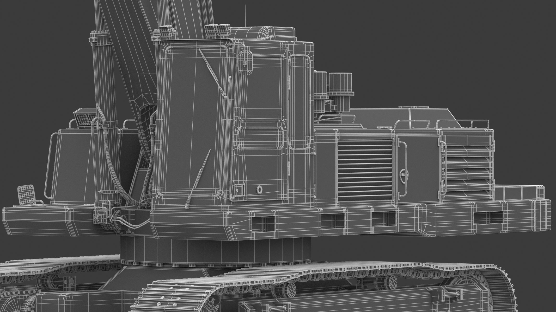  Crawler Excavator Generic 05 3D model_35