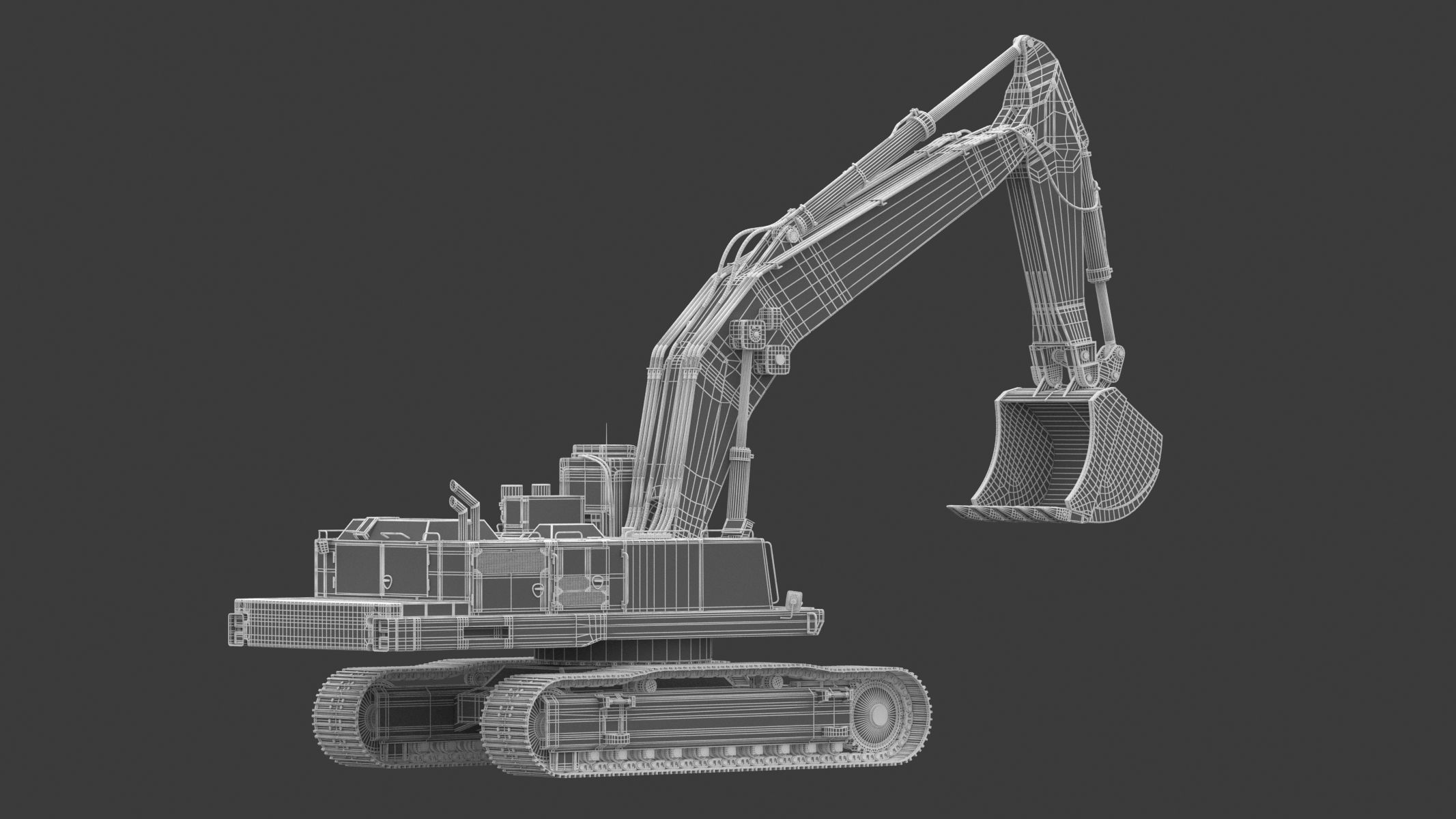 Crawler Excavator Generic 05 3D model_21