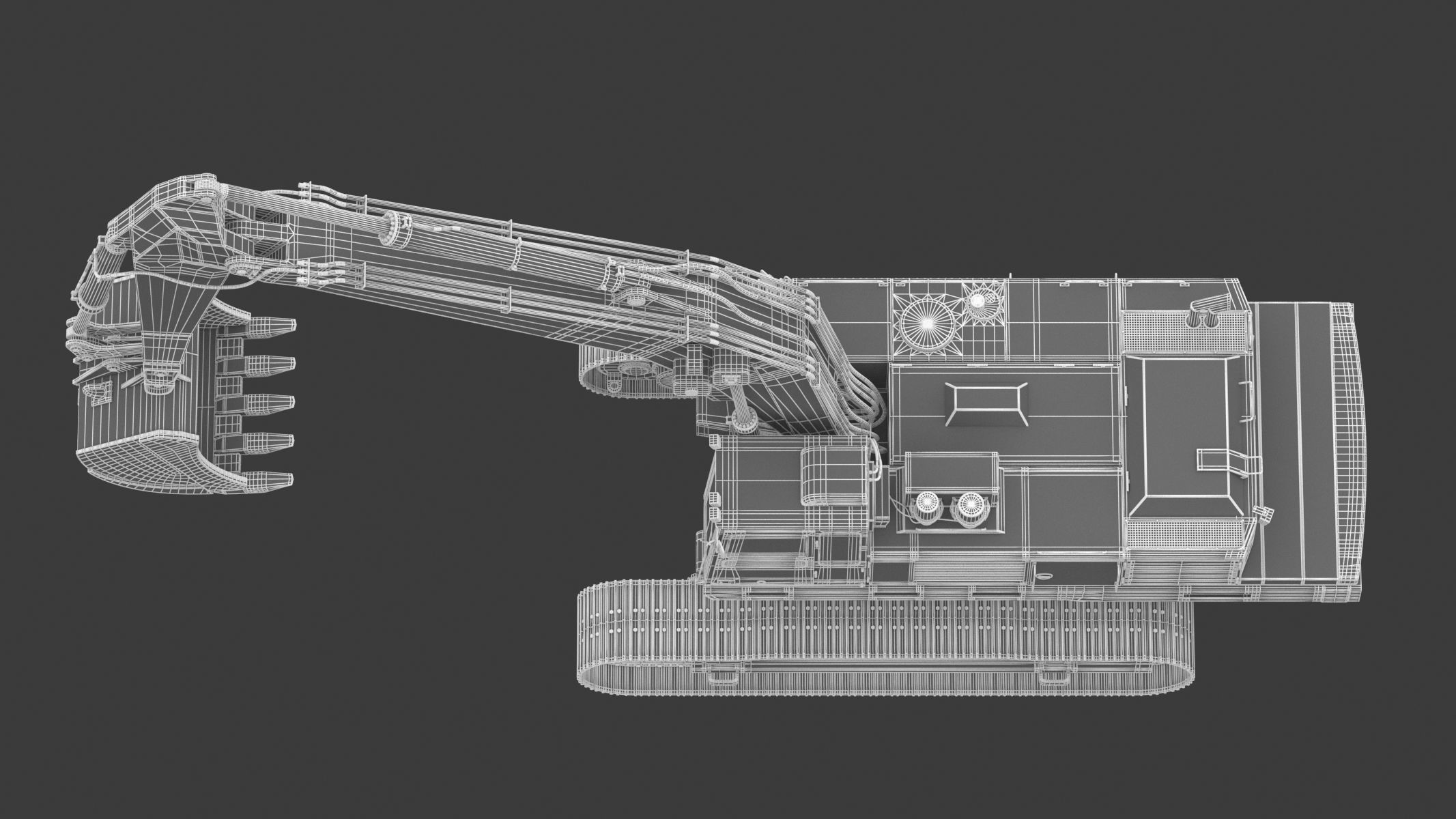  Crawler Excavator Generic 05 3D model_30