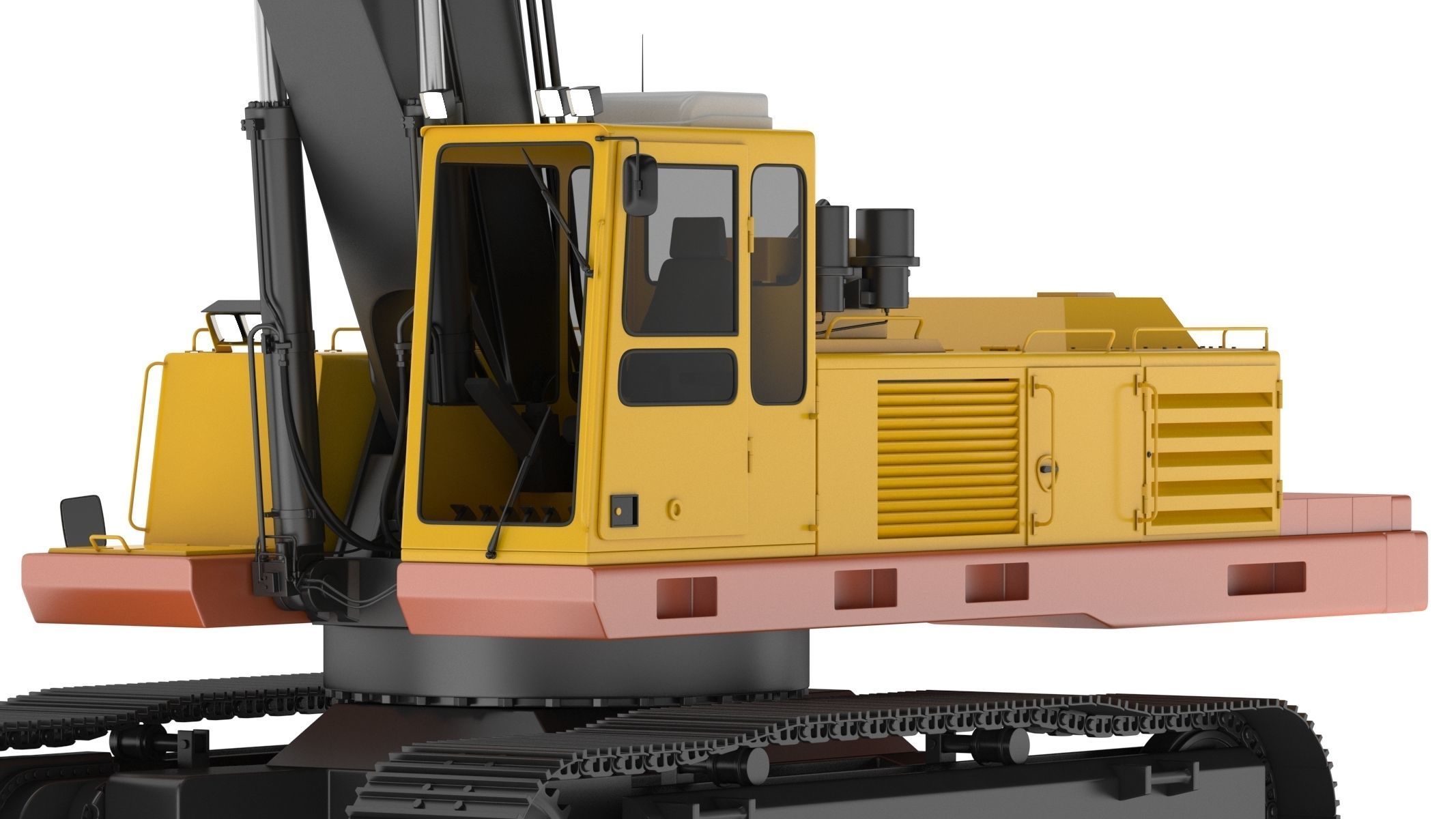  Crawler Excavator Generic 05 3D model_14