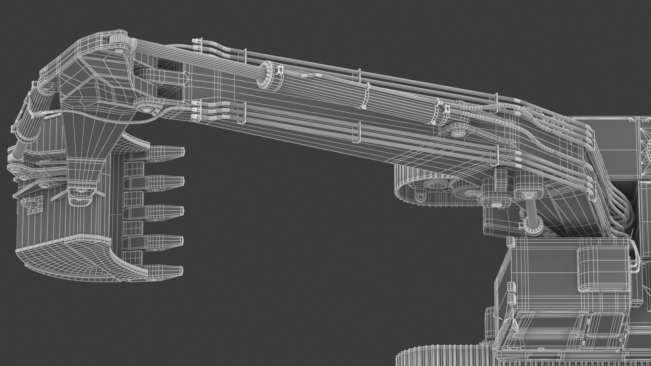  Crawler Excavator Generic 05 3D model_40