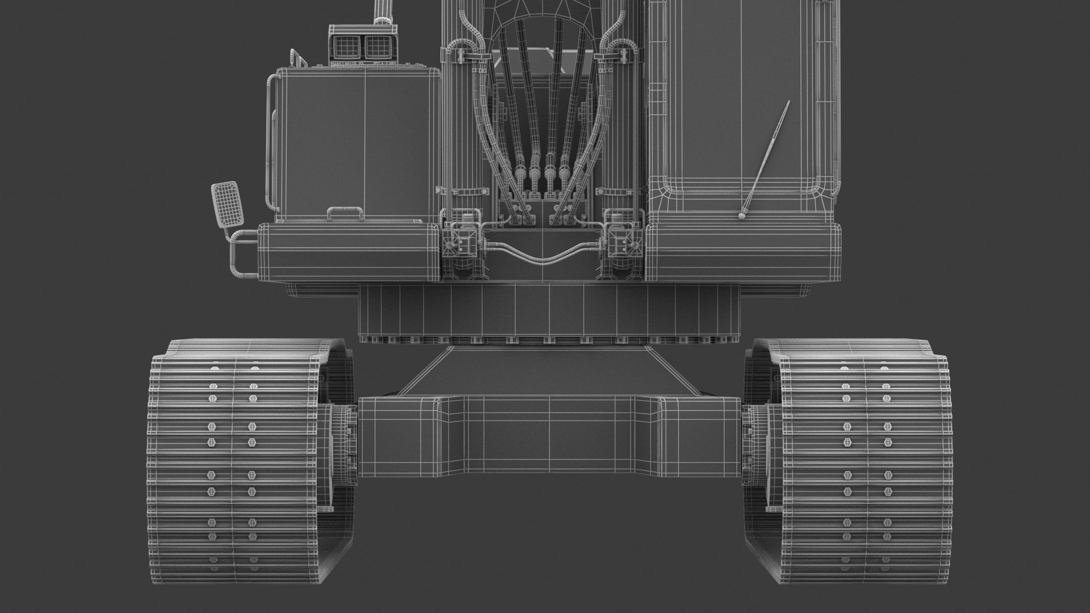  Crawler Excavator Generic 05 3D model_36