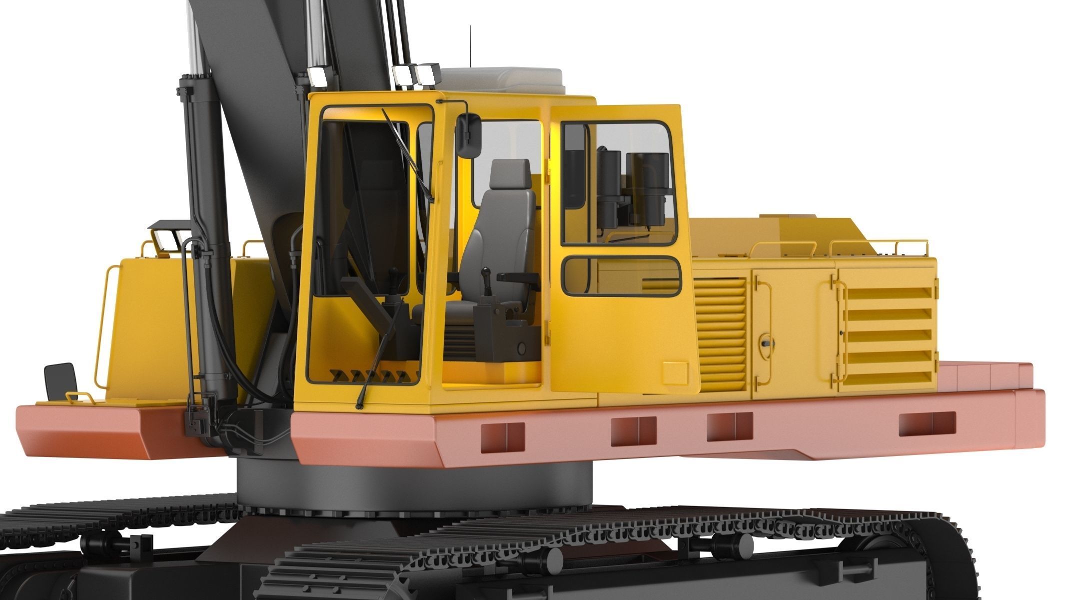  Crawler Excavator Generic 05 3D model_20
