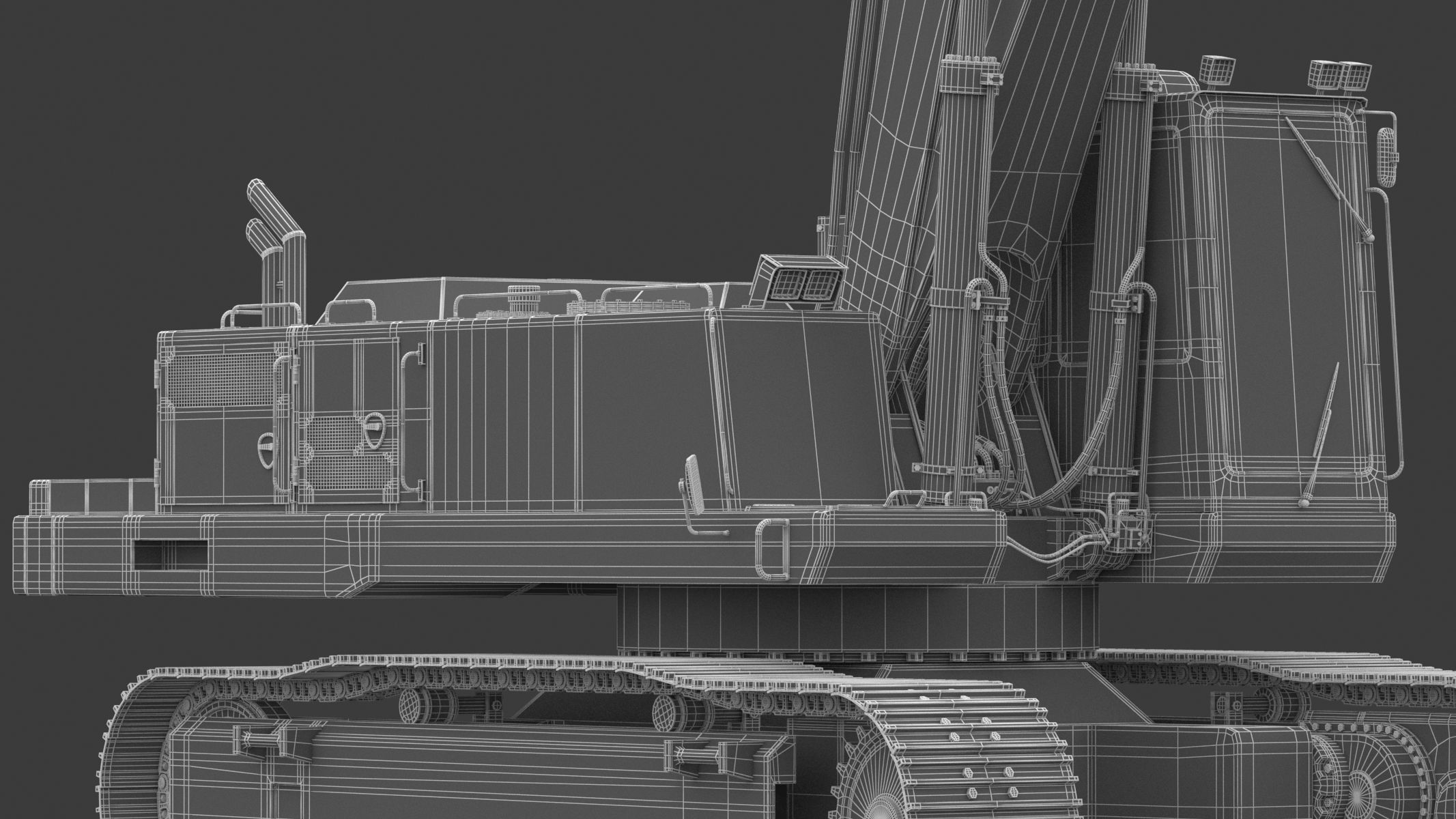  Crawler Excavator Generic 05 3D model_37