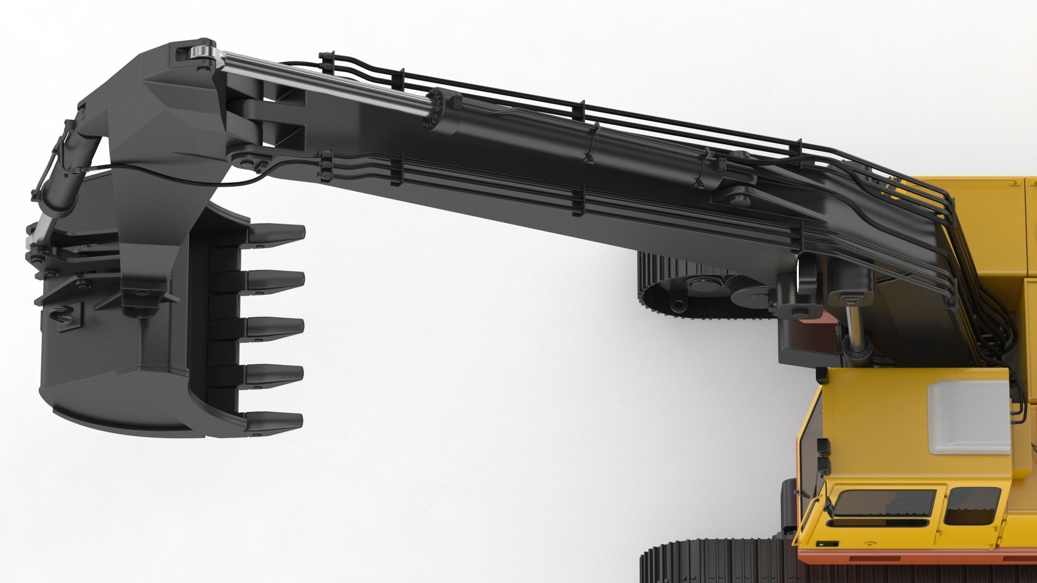  Crawler Excavator Generic 05 3D model_19