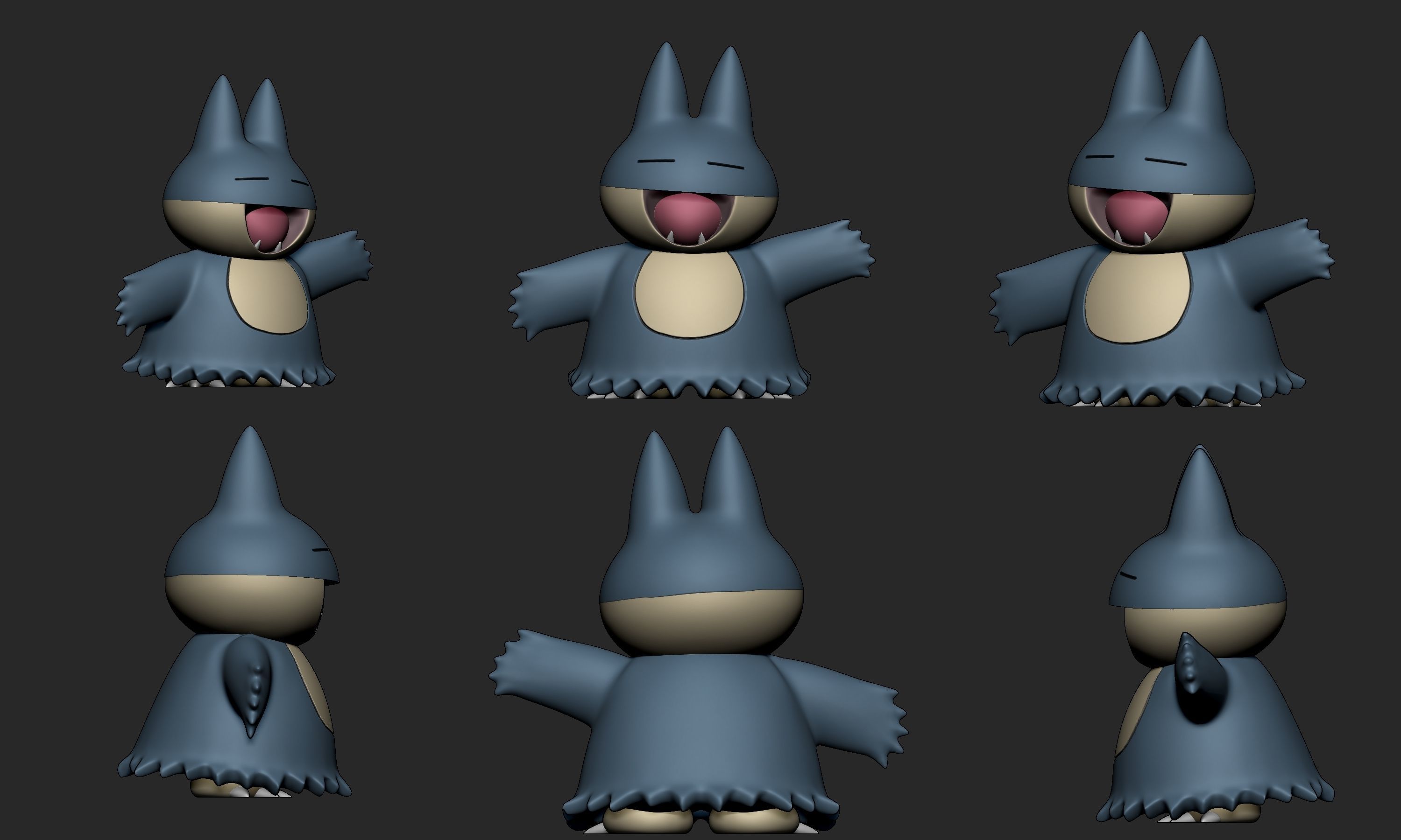 Pokemon - Munchlax with 2 poses 3D print model_6