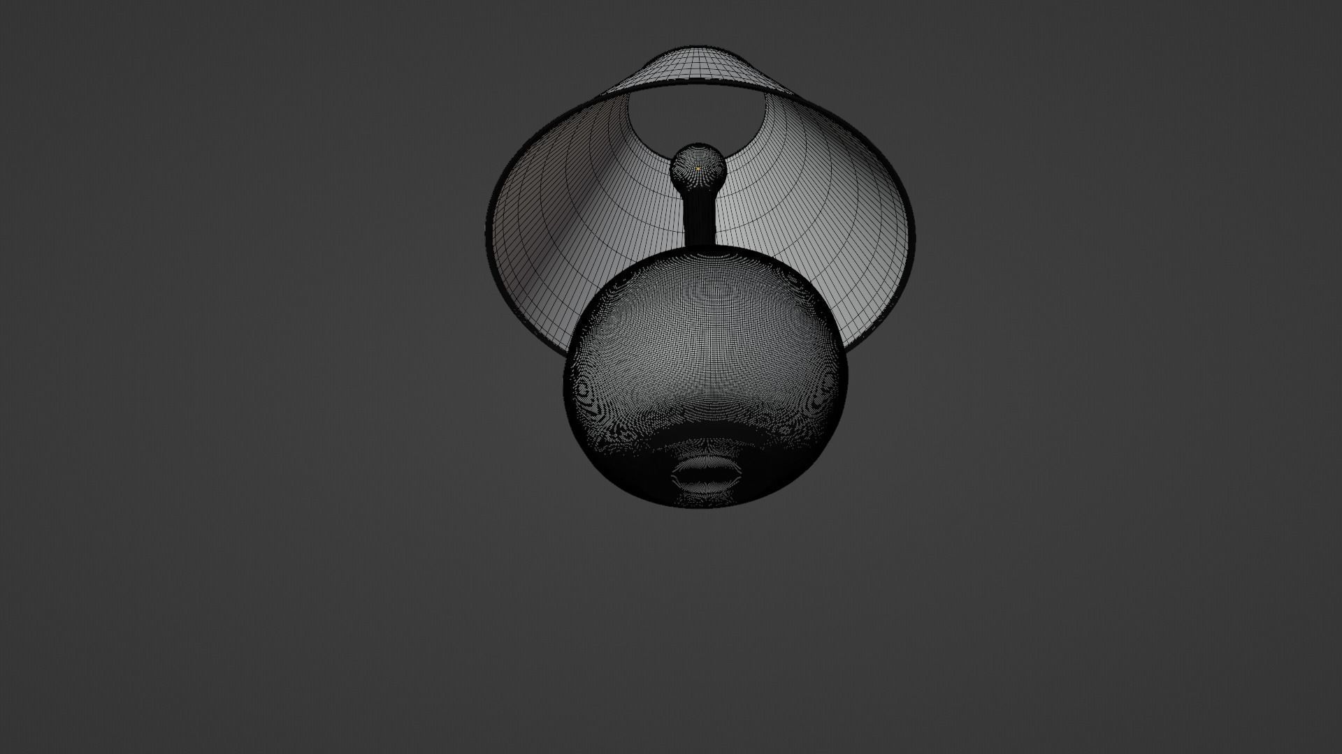 wood table lamp 3D model_19