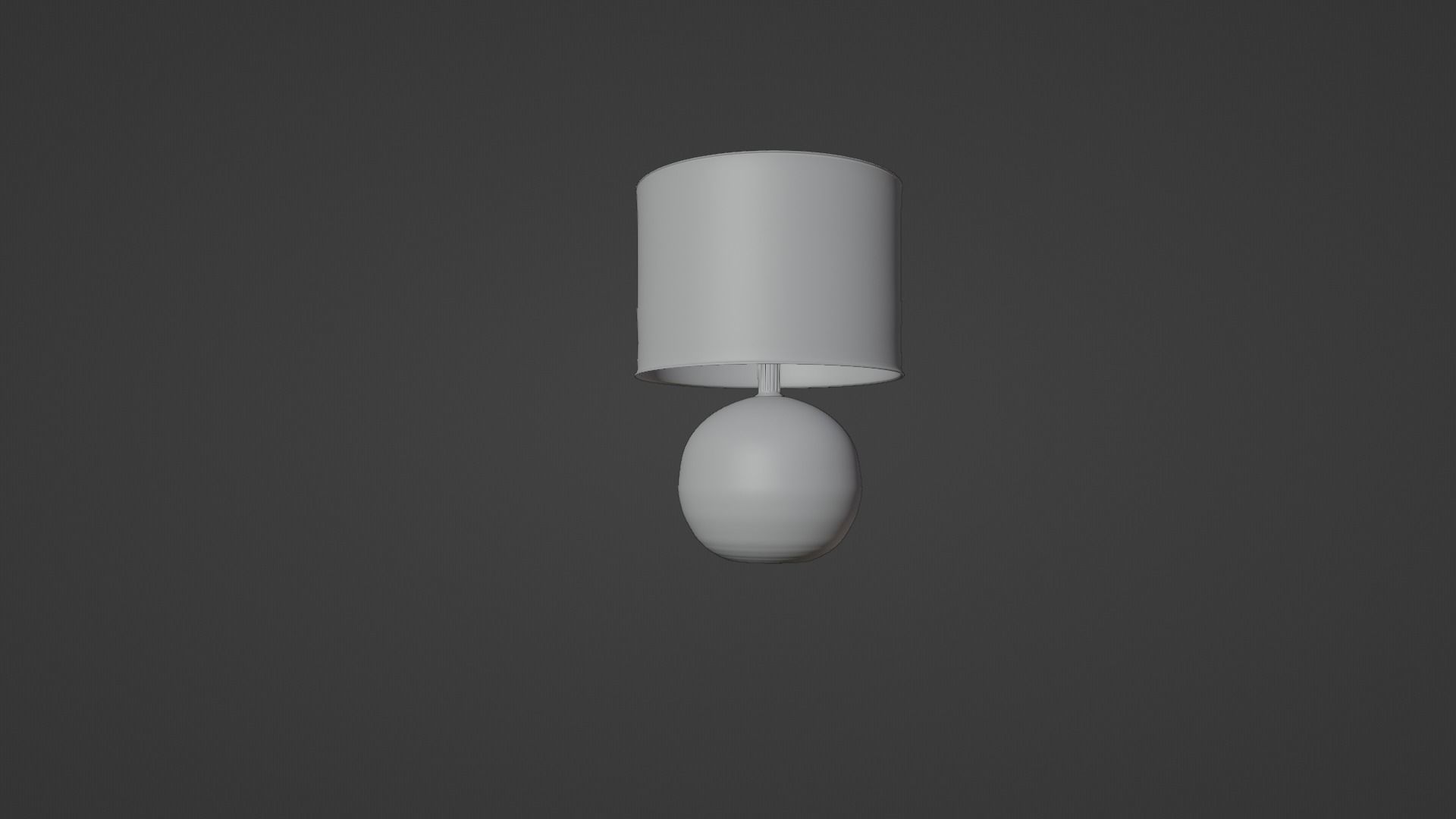 wood table lamp 3D model_11