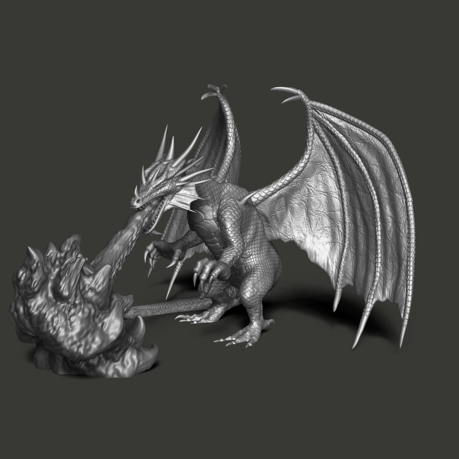 Heroes 3 Black Dragon Model for 3D Printing 3D print model_5