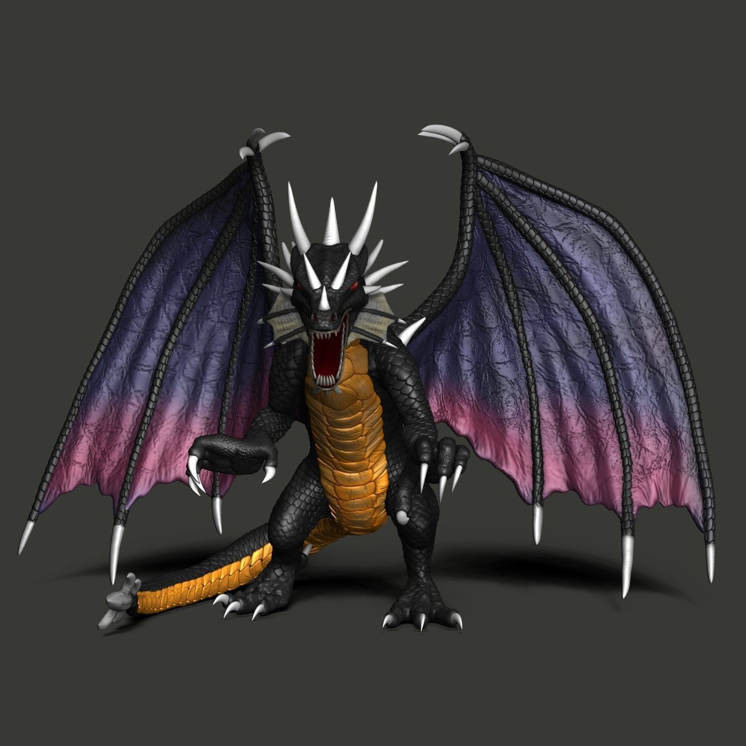 Heroes 3 Black Dragon Model for 3D Printing 3D print model_4