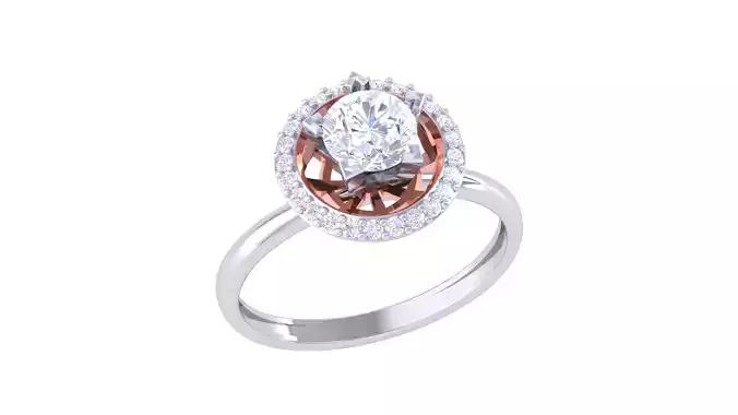 Women FLower Rings 3dm STL OBJ FBX Renders Details