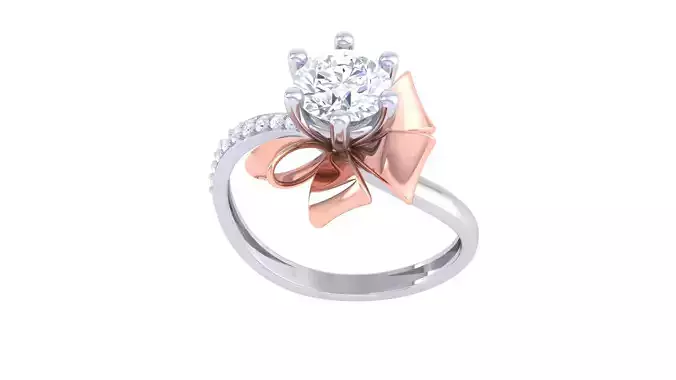 Women FLower Rings 3dm STL OBJ FBX Renders Details