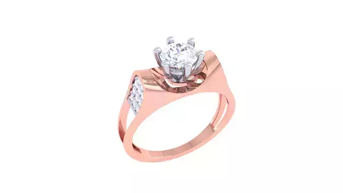 Women FLower Rings 3dm STL OBJ FBX Renders Details