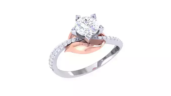Women FLower Rings 3dm STL OBJ FBX Renders Details