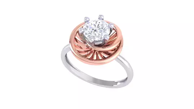Women FLower Rings 3dm STL OBJ FBX Renders Details