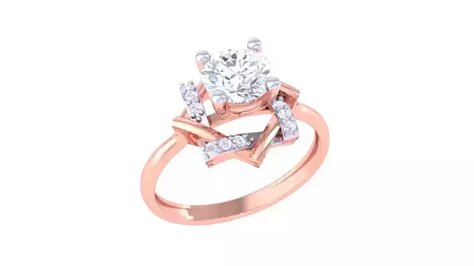 Women FLower Rings 3dm STL OBJ FBX Renders Details