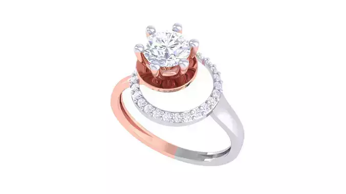 Women FLower Rings 3dm STL OBJ FBX Renders Details
