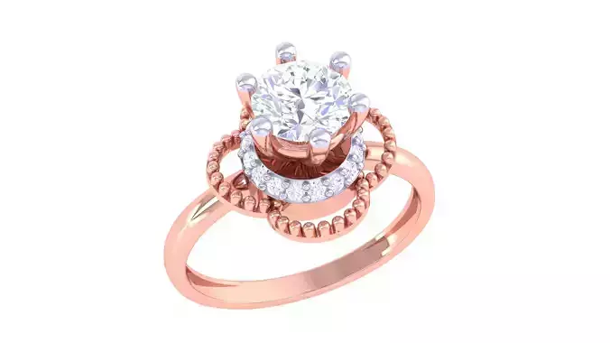 Women FLower Rings 3dm STL OBJ FBX Renders Details