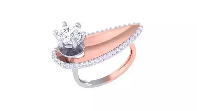 Women Wedding Engagement Rings 3dm STL OBJ FBX Renders Details