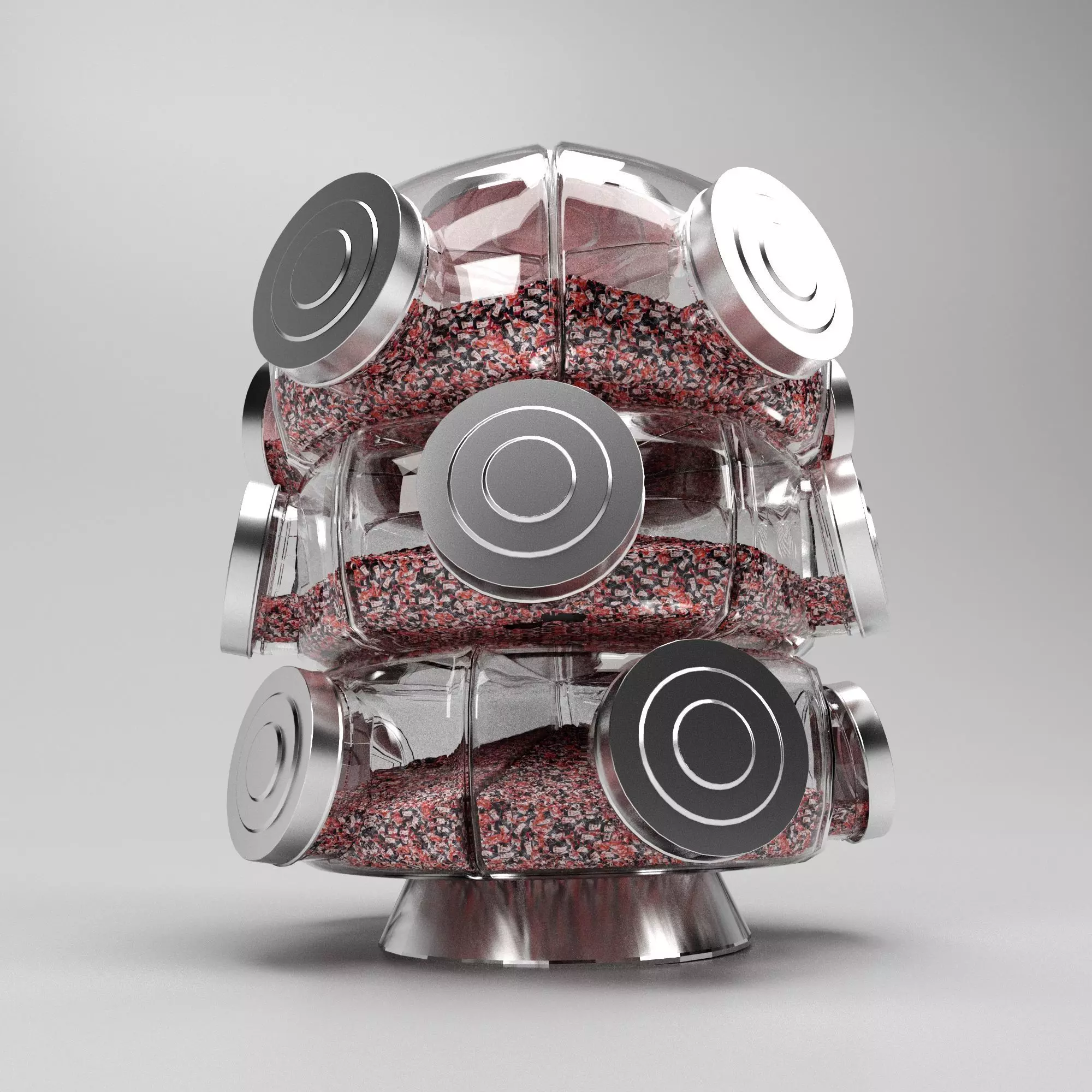 BALEIRO candy dispenser 3D model_0