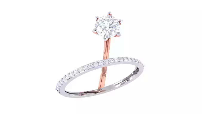 Women Wedding Engagement Rings 3dm STL OBJ FBX Renders Details