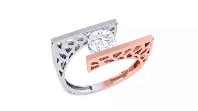 Women Wedding Engagement Rings 3dm STL OBJ FBX Renders Details