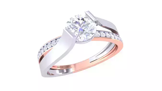 Women Wedding Engagement Rings 3dm STL OBJ FBX Renders Details