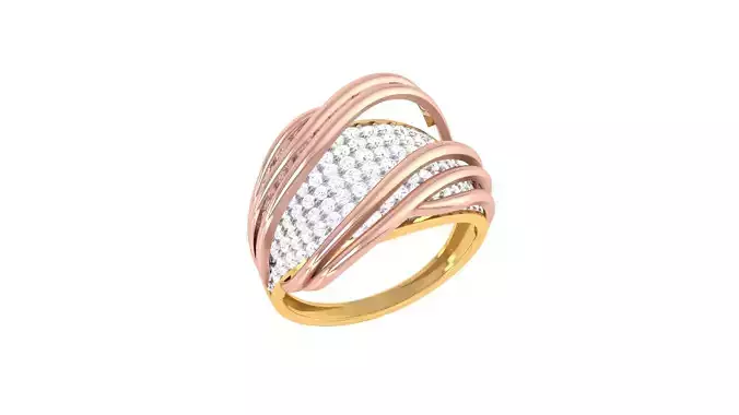 Women Wedding Engagement Rings 3dm STL OBJ FBX Renders Details