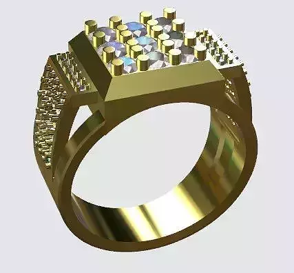 Fashion Ring 3D Print Model