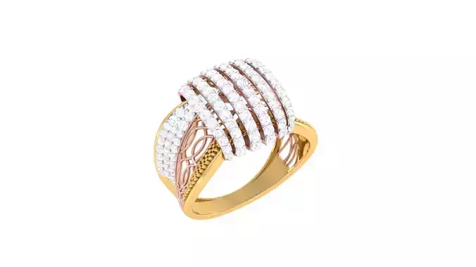 Women Wedding Engagement Rings 3dm STL OBJ FBX Renders Details