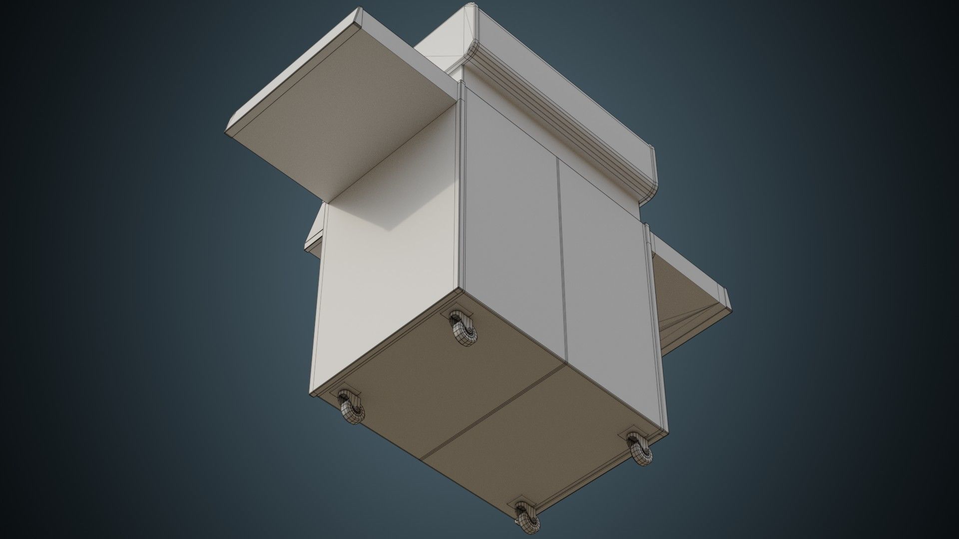Gas Grill 1A Low-poly 3D model_6