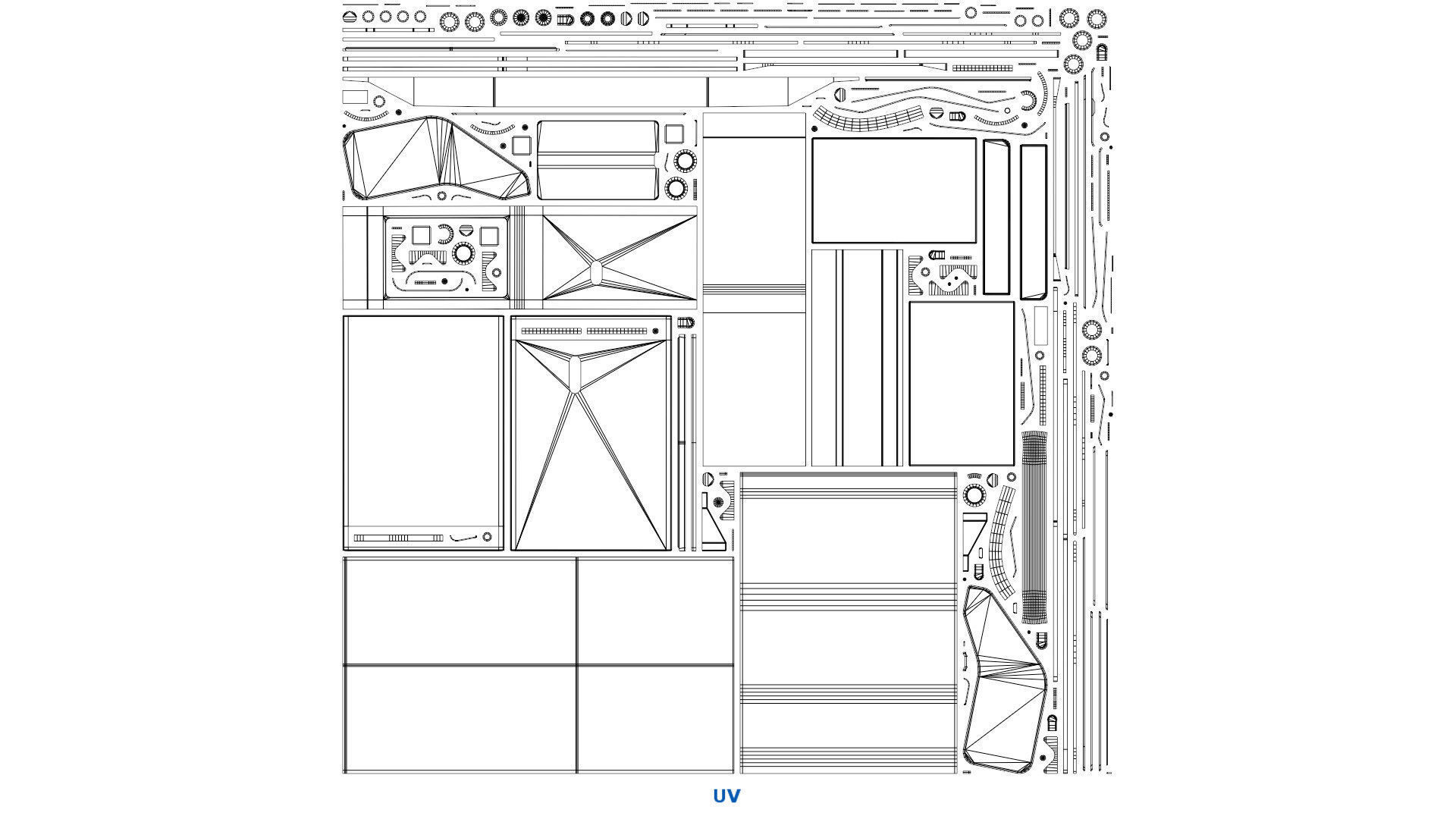 Gas Grill 1A Low-poly 3D model_7