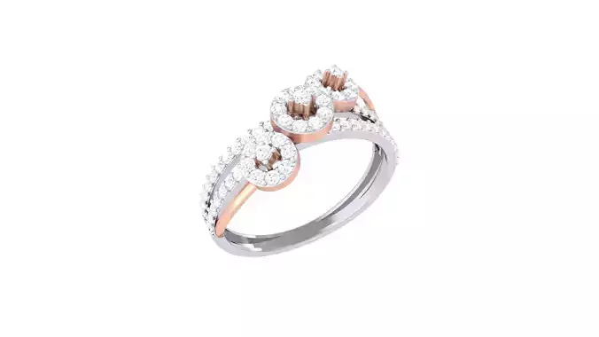 Women FLower Cocktail Rings 3dm STL OBJ FBX Renders Details