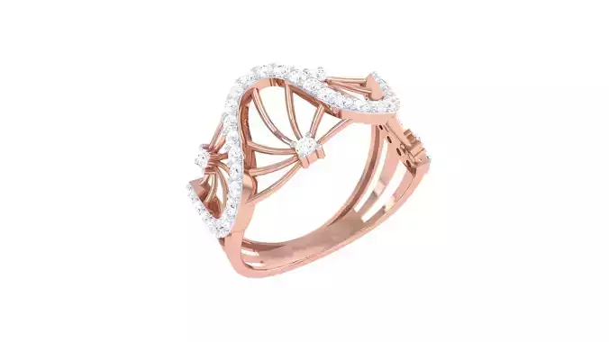 Women Wedding Engagement Rings 3dm STL OBJ FBX Renders Details