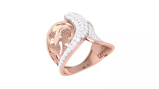 Women Wedding Engagement Rings 3dm STL OBJ FBX Renders Details
