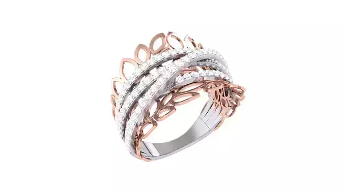 Women Wedding Engagement Rings 3dm STL OBJ FBX Renders Details