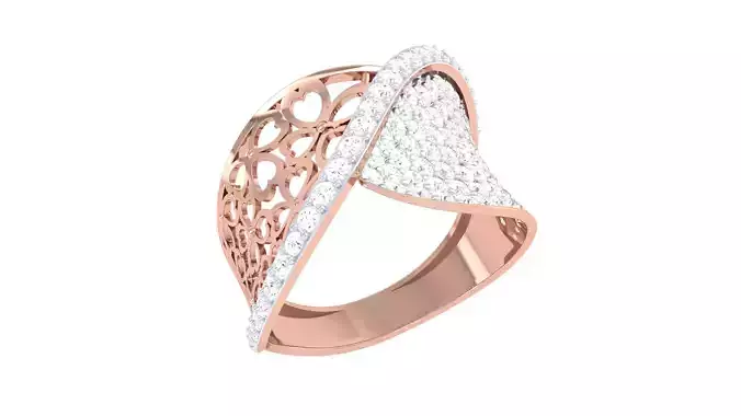 Women Wedding Engagement Rings 3dm STL OBJ FBX Renders Details